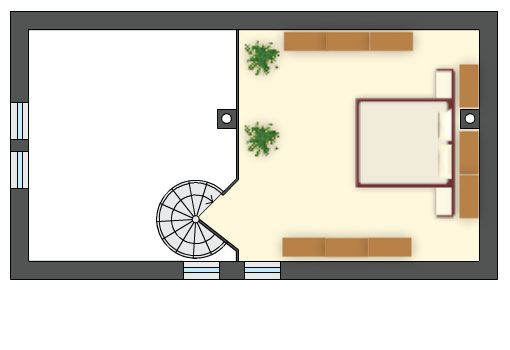 Projekt domu z lukarnami, dwuspadowy dach, z antresolą